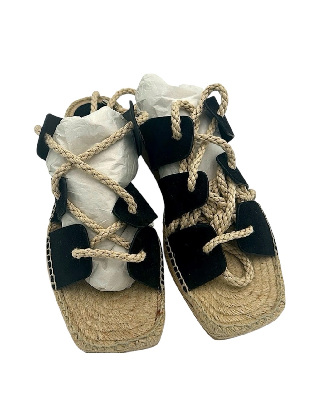 Freda Salvador Women's Lucy Espadrille Ankle Tie Sandals Size 9 with Box - Picture 4 of 7